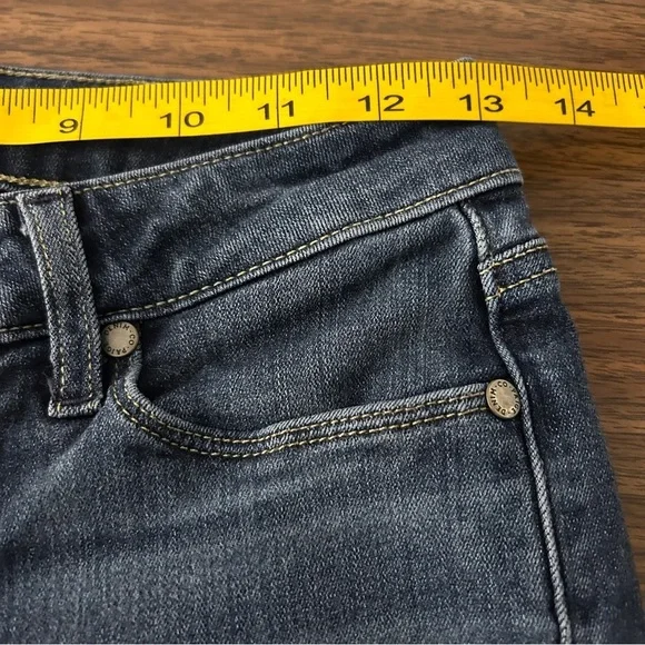 ❤️ PAIGE Dark Blue Verdogo Ankle Skinny Jeans 27 - Picture 9 of 12